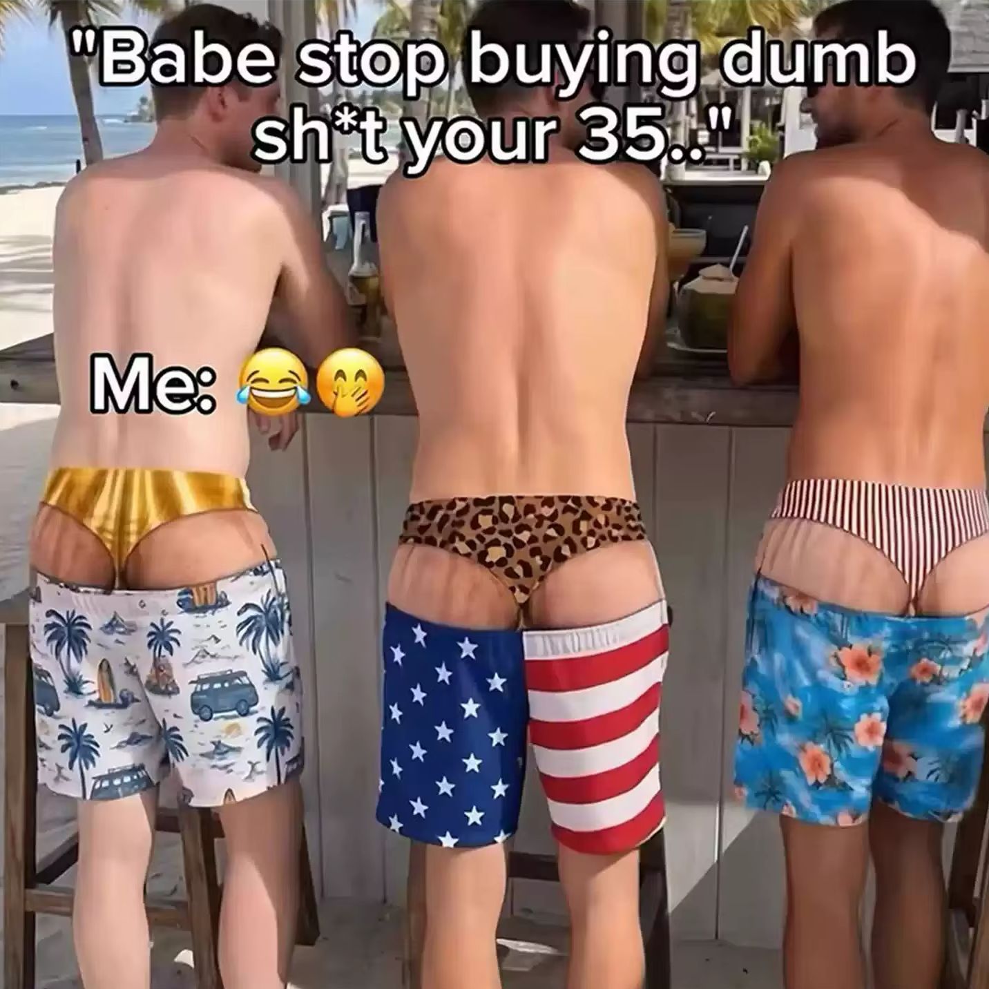 Swim Trunk Quick Dry - Новинка: мужские плавки с забавным принтом