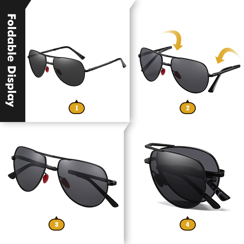 CoolPandas модные складные сол – обзор и цена Sunglasses Aviator Polarized
